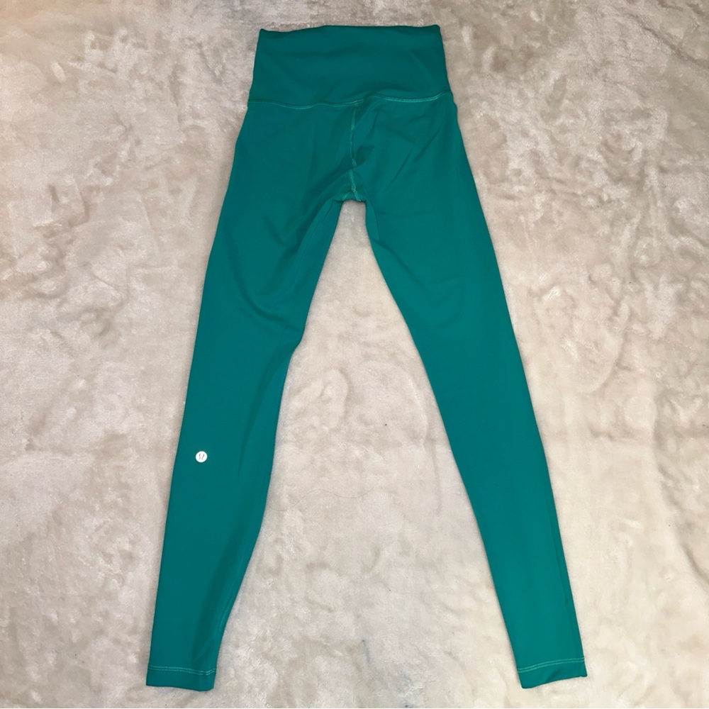 Lululemon Athletica Turquoise Leggings Size 4